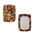 thumbnail image 2 of ZUXONGSY Maple Leaf Stool Covers Rectangle Set of 2 Bar Stool Seat Covers with Elastic Bands Spandex Chair Cover Stretch Slipcovers Easy to Install And Clean Thanksgiving Fall Decor, 2 of 7