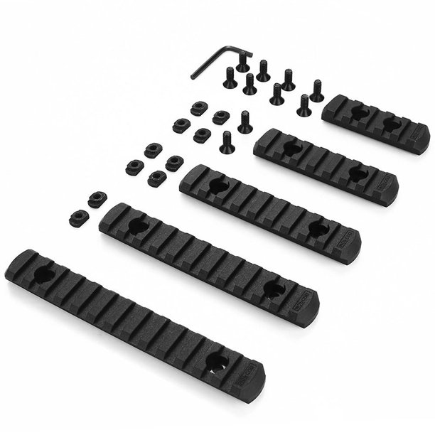 Rail Picatinny M Lok 5 7 9 11 13 emplacements Support de lunette Mlok Rails latéraux Picatinny en nylon Weaver