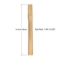 thumbnail image 2 of Uxcell 14 Inch Wood Replacement Handle Curved Replaceable Handle for Axe Hammer Flat Square Eye Oak Wood, 2 of 5