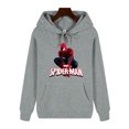 thumbnail image 3 of Casual men's high-end quality superhero Spider-Man print autumn/Winter thick warm basic simple hoodie, 3 of 5