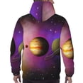 thumbnail image 7 of Fotbe Men's Hoodie with Planets And Stars Pattern - Kangaroo Pocket Pullover Hooded Sweatshirt, Perfect for Daily Wear, Travel, and Home-3X-Large, 7 of 7