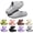 Gray, variant on Fashion Cloud Slides EVA Open Toe Non-Slip Comfortable Casual Slippers Black 40