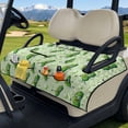 thumbnail image 3 of Yuyamidu Funny Cucumber Golf Cart Seat Covers Golf Ball Golf Cart Seat Blanket Towel with Pockets, Keep Warm in Winter, Green Travel Sports Club Car Accessories Decoration, 3 of 8
