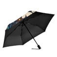 thumbnail image 2 of FORMRS Travel Umbrella Folding Auto Open Close Windproof Rain UV Protection, Bright Colorful Flowers Pattern, 2 of 8