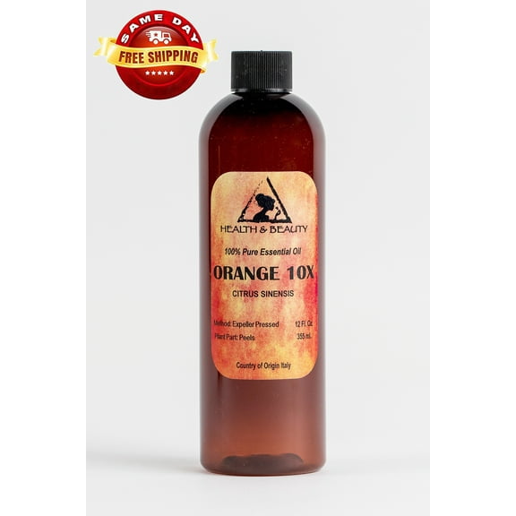 ORANGE 10X (10 FOLD) ESSENTIAL OIL ORGANIC AROMATHERAPY NATURAL 100% PURE 12 OZ