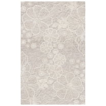SAFAVIEH Jardin Lucetta Floral Area Rug, Grey/Ivory, 5' x 8'