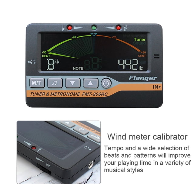 VONKY 3-in-1 Metronome Tuner Guitar Violin Ukulele Chromatic Screen Display Digital Metronome Tone Generator