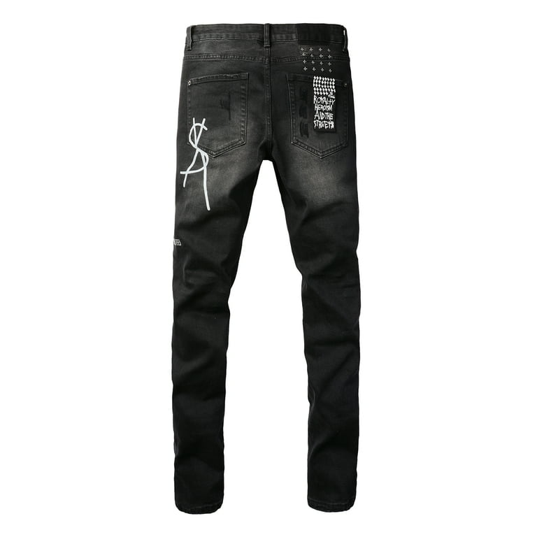 パンツ ksubi 28 NEW KSUBI Men's Logo Embroidered Jeans Fashion High Street