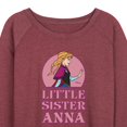 thumbnail image 3 of Frozen - Winter - Little Sister Anna - Women's Lightweight French Terry Long Sleeve Shirt, 3 of 5