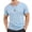 Sky Blue, variant on Mens T-Shirts Breathable Thin Round Neck Tops Basic Soft Summer Undershirt Workout Fitness Clothes Big and Tall