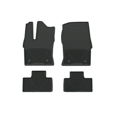 WeatherTech All-Weather Floor Mats compatible with 2022-2024 Toyota Tundra - 1st & 2nd Row, Black
