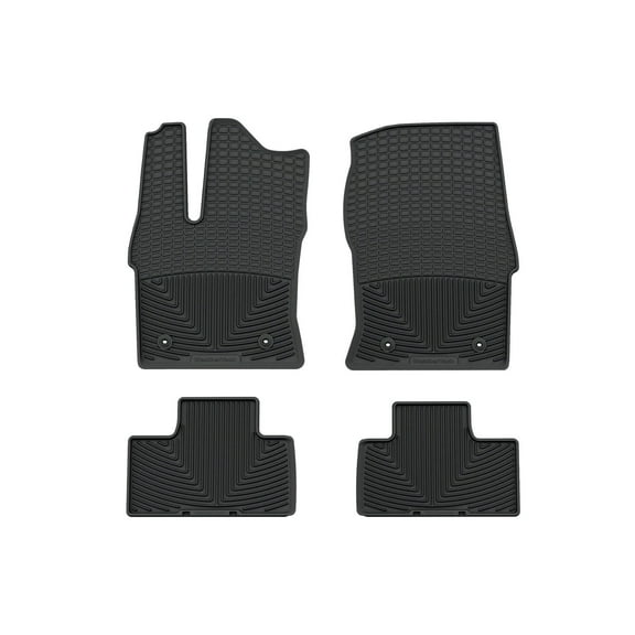 WeatherTech All-Weather Floor Mats compatible with 2022-2024 Toyota Tundra - 1st & 2nd Row, Black