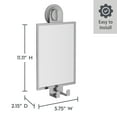 thumbnail image 5 of Better Homes & Gardens Adhesive or Suction Fogless Shower Mirror for Shaving and More, Satin Nickel, 5 of 8