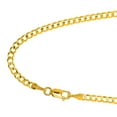 thumbnail image 4 of JewelStop 10k Solid Yellow Gold 4.7 mm Comfort Curb Chain Necklace 20" Lobster Claw Clasp - 10.48gr., 4 of 5