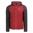 thumbnail image 2 of Men's Cutter & Buck Heather Charcoal/Red Atlanta Braves Mainsail Full-Zip Hooded Jacket, 2 of 3