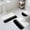 Black, variant on Beige White Striped Bath Mat 3 Piece Bathroom Rug Set, Modern Abstract Art Aesthetics Non Slip Bath Rug Contour Mat and Toilet Lid Cover, Absorbent Shower Mats Soft Bath Rugs and Mats Sets