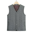 thumbnail image 3 of Men's Fleece-Lined Vest Soft Warm Vest with Pockets, 3 of 7