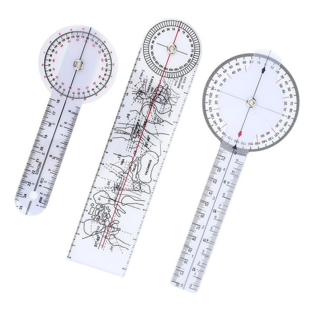 LAFGUR Medical Spinal Ruler, 3Pcs Medical Goniometer, For Measurement Rulers