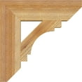 thumbnail image 3 of Ekena Millwork 4"W x 16"D x 16"H Merced Slat Rough Sawn Bracket, Western Red Cedar, 3 of 4