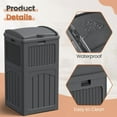 thumbnail image 3 of Homall Homes 36 Gallon Trash Can Plastic Kitchen Trash Can,Gray, 3 of 8