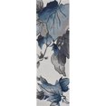 thumbnail image 1 of Tapis en Polyester Ivoire Bleu 60 Pouces X 90 Pouces X 0. Pieds5 Pouces, 1 of 1