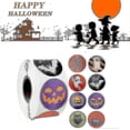thumbnail image 2 of Halloween Sticker, Halloween Sticker Roll, Pumpkin Sticker, Round Sticker Paper Bag Gift Decor, 2 of 5