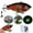 C, variant on Abziyat Fishing Lure Bait Swimbait Vibration Electric Minow USB Charge Wobblers Flashing LED Light 3.1inch Vivid Fish