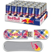Action 8GB USB SnowDrive and Red Bull Original Energy Drink, 24pk, Yellow Plaid