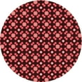 thumbnail image 1 of Ahgly Company Machine Washable Indoor Round Transitional Maroon Red Area Rugs, 3' Round, 1 of 7