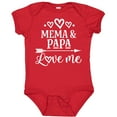 thumbnail image 3 of Inktastic Mema and Papa Love Me Boys or Girls Baby Bodysuit, 3 of 5