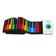 thumbnail image 1 of Enrollar Piano plegable Piano 49 teclas portátil Piano de silicona construido en batería mano Roll Piano 47 tonos 128 - iris íris Sunnimix enrollar el teclado, 1 of 8