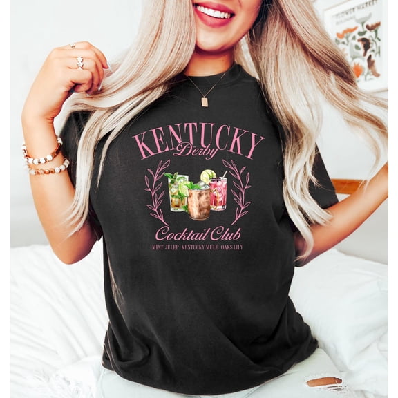 Kentucky Derby Cocktail Club T-Shirt, Horse Racing Lover Shirt, Kentucky Derby Party Shirt