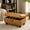 Ginger, variant on Aukfa 29" Storage Ottoman Bench for Sectional Sofa for Home Office, Lift Top , Leather, Brown