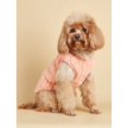thumbnail image 2 of 1pc Pet Dog & Cat Double-Sided Fleece Warm Windproof Vest, Solid Color Thickened Sleeveless Coat With Hood, 2 of 4