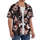 thumbnail image 2 of Fotbe Butterfly Camisa Estampada de Manga Corta para Hombre, Casual de Verano, Estilo Playero, Sin Arrugas-Large, 2 of 5
