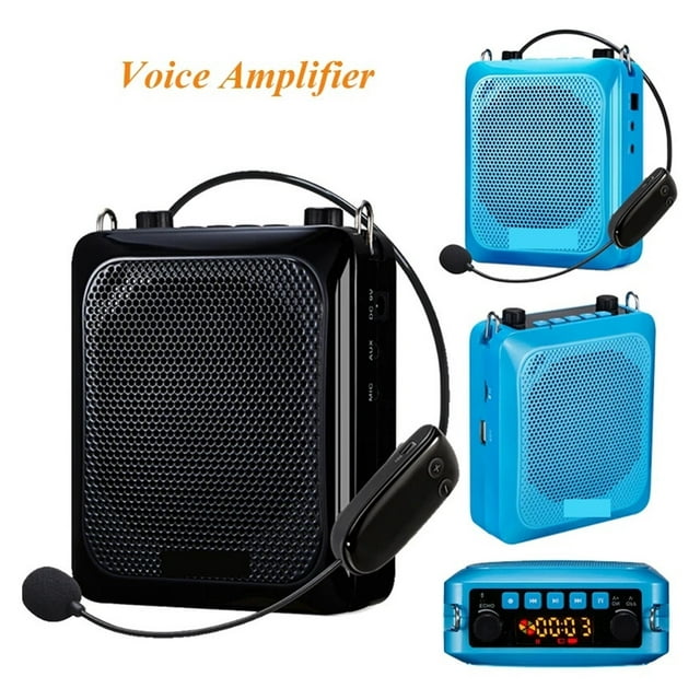 Portable Voice Amplifier Mini Audio Speaker With UHF Wireless Microphone For Teacher ,No Screeching Distortion