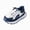 L101-Blue, variant on Kids Boys Girls Non Slip Waterproof Leather Sneakers Hook and Loop Lightweight School Walking Shoes Fashion Casual Sport Shoes for Toddler Boys(L101-Black,8)