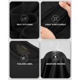 thumbnail image 4 of Calzoncillos largos WEERTI para hombre con forro polar, color negro, 4 of 7