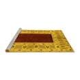 thumbnail image 2 of Ahgly Company Machine Washable Indoor Rectangle Oriental Yellow Traditional Area Rugs, 7' x 9', 2 of 4