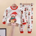 thumbnail image 2 of NOLDARES Toddler Baby Boy Outfits Clothing Set 2pcs Long Sleeve Graphic Print T Shirt and Joggers Pants Fall Winter Clothes Casual(Red,3-4 Y), 2 of 6