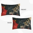 thumbnail image 2 of Pofeuu Ink Style Bald Eagle Print Polyester Microfiber Plush Pillowcases, Super Soft and Cozy Pillow Case Covers with Envelop Closure（Pillow core not included）-16"x24", 2 of 6