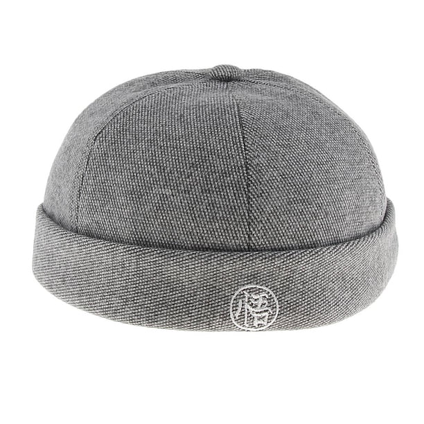 Gorro Docker Macarena de lana para Hombre Ciclismo Invierno gris