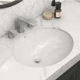thumbnail image 2 of Ruvati RVB0619 Krona 18" Oval Porcelain Undermount Bathroom Sink - White, 2 of 6
