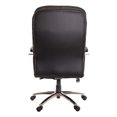 High Back Leather Executive Office Chair Chrome Base TimeOffice