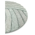 thumbnail image 4 of Well Woven San Francisco Ucci Blue Modern Shag Geometric Stripes 5'3" Round Area Rug, 4 of 4