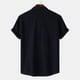 thumbnail image 5 of pstuiky camisetas para hombre, Camisa hawaiana informal de manga corta con cuello vuelto y botones para hombre ropa de hombre m, 5 of 9