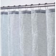 thumbnail image 2 of Dainty Home Stella 3D Floral Chenille Embroidered Solid Sheer 70 x 72 Shower Curtain in Silver, 2 of 2