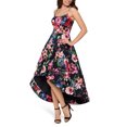 thumbnail image 1 of Xscape Robe Sans Manches à Imprimé Floral pour Femmes en Noir Multi Taille 12, 1 of 1