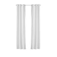 thumbnail image 2 of (2 pack) Your Zone Corduroy Blackout Grommet Curtain Panel,1 Panel, White, 38"W x 84"L, 2 of 12