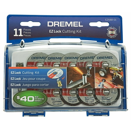 Dremel EZ688-01 EZ Lock Mini Cutting Kit for Metal and (Best Dremel Tool For Cutting Plastic)